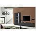 Parete Attrezzata Dimitri, Set Salotto Porta Tv A 3 Ante, Mobile Soggiorno Multiuso Con Vetrina E Luce Led, 100% Made In Italy, Cm 280x30h180, Antracite - Foto miniatura 1