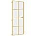 Porta Interni Sottile Oro 76x201,5cm Vetro Temperato Alluminio - Foto miniatura 2
