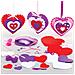 At355 Kit Da Cucito Con Ornamenti A Forma Di Cuore - Confezione Da 3, Materiali Creativi Per Arte E Artigianato Da Realizzare E Decorare Per I Bambini - Foto miniatura 1