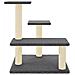 Albero Per Gatti Con Tiragraffi In Sisal Grigio Scuro 61 Cm - Foto miniatura 2