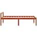 Letto Per Anziani Marrone Cera 75x190 Cm Legno Massello Di Pino - Foto miniatura 7