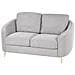 Divano 2 Posti Trosa Tessuto Grigio Chiaro - Foto miniatura 6