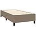 Letto A Molle Con Materasso E Led Tortora 90x200 Cm In Tessuto - Foto miniatura 4