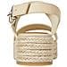 Mid Wedge Sandal Sandali Cotone Scarpe Donna Beige Eu 39, Fw0fw07885 Acr - Foto miniatura 3