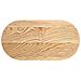 Piano Per Tavolo 80x40x2 Cm In Rovere Massello Ovale - Foto miniatura 2