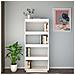 Libreria /divisorio Bianco 60x35x135 Cm Legno Massello Di Pino - Foto miniatura 2