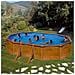 Piscina Ovale In Acciaio Effetto Legno Pacific 500 X 300 X 120 Cm - Foto miniatura 1