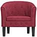 Poltrona Cabriolet Rosso Vino in Velluto - Foto miniatura 3