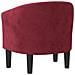 Poltrona Cabriolet Rosso Vino in Velluto - Foto miniatura 5