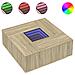 Tavolino da Salotto con LED Infinity Rovere Sonoma 100x100x40cm - Foto miniatura 1
