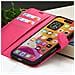 Custodia A Portafoglio Per Iphone 16 Pro Max Con Supporto E Linguetta Magnetica, Fucsia - Foto miniatura 2