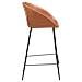 Set Di 2 Sgabelli Da Bar Achille In Similpelle Cognac - Foto miniatura 5