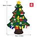 Albero Di Natale Con Ornamenti Rimovibili In Feltro Decorazione Natalizia Fai Da Te - Foto miniatura 4