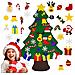 Albero Di Natale Con Ornamenti Rimovibili In Feltro Decorazione Natalizia Fai Da Te - Foto miniatura 1