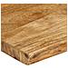 Piano per Tavolo 80x40x3,8cm Bordi Vivi in Legno Massello Mango - Foto miniatura 6