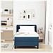Letto box spring con materasso Blu 90 x 190 cm Tessuto - Foto miniatura 5