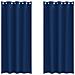 Tende con tende 2 pcs Blu scuro 260x140cm Poliestere - Foto miniatura 1