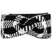 Fascia Per Capelli A Nodo Scozzese In Acrilico - Elastica Per Yoga E Sport, Scaldorecchie White+black - Foto miniatura 1