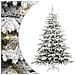 Albero di Natale Artificiale con Rami Pieghevoli Bianco 210 cm - Foto miniatura 1