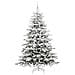 Albero di Natale Artificiale con Rami Pieghevoli Bianco 210 cm - Foto miniatura 4