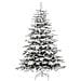 Albero di Natale Artificiale con Rami Pieghevoli Bianco 210 cm - Foto miniatura 5