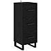 Credenza con cassetto Rovere Nero 34,5 x 34 x 90 cm - Foto miniatura 1