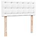 Struttura Letto Pouf con Materasso Bianco 120x190 cm Similpelle - Foto miniatura 9
