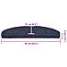 Tappetini per scale autoadesivi 20 pz 65x21x4 cm blu semicircolari grandi - Foto miniatura 8