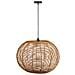 Lampada Da Soffitto Marrone D57x41h Cm - Foto miniatura 3