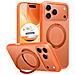 Cover per iPhone 17 Pro Max - TPU+PC, Arancione, Con Soporte - Foto miniatura 1