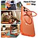 Cover per iPhone 17 Pro Max - TPU+PC, Arancione, Con Soporte - Foto miniatura 3