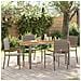 Set da Pranzo per Giardino 5 pcs Grigio polyrattan - Foto miniatura 2