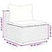 Set Salotto da Giardino con Cuscini 7pz Nero Polyrattan - Foto miniatura 9