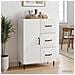 Credenza Bianco 66 x 34,5 x 89,5 cm Legno ingegnerizzato - Foto miniatura 2