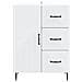 Credenza Bianco 66 x 34,5 x 89,5 cm Legno ingegnerizzato - Foto miniatura 6