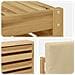 Set di divani da esterno 6 pcs Bianco e Beige 59 x 59 x 37 cm - Foto miniatura 6