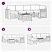 Set di divani da esterno 6 pcs Bianco e Beige 59 x 59 x 37 cm - Foto miniatura 7