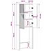 Mobile Bagno HAARLEM Legno antico 66 x 25,5 x 190 cm - Foto miniatura 9