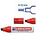 800 Marcatore Permanente P. Scalpello 4-12 mm Colore Rosso - Foto miniatura 2