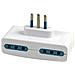 Adattatore Quadruplo Piatto con 4 Prese 10A + Spina 10A colore Bianco - Foto miniatura 2