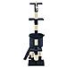 Albero Per Gatti Con Tiragraffi In Sisal 138 Cm Blu Scuro - Foto miniatura 6