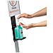 589223 Dispenser Disinfettante Con Pannello Informativo In Formato A4, A Libera Installazione, Regolazione Flessibile, In Alluminio - Foto miniatura 6