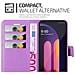Custodia Compatibile Con Lg V60 Thinq In Violetta Ametista - Coperchio Protettiva Con Chiusura Magnetica, Funzione Stand E Tasca Per Le Carte - Foto miniatura 2