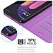 Custodia Compatibile Con Lg V60 Thinq In Violetta Ametista - Coperchio Protettiva Con Chiusura Magnetica, Funzione Stand E Tasca Per Le Carte - Foto miniatura 3