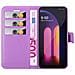 Custodia Compatibile Con Lg V60 Thinq In Violetta Ametista - Coperchio Protettiva Con Chiusura Magnetica, Funzione Stand E Tasca Per Le Carte - Foto miniatura 4