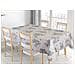 Tovaglia Cucina Copritavolo 100% Cotone Made Italy Disegno Marino Versilia Rp 140x180 Azzurro - Foto miniatura 1