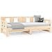 Dormeuse Estraibile In Legno Massello Di Pino 2x (90x190) Cm - Foto miniatura 2