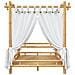 Letto A Baldacchino 140x200 Cm In Bamb - Foto miniatura 5