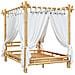 Letto A Baldacchino 140x200 Cm In Bamb - Foto miniatura 6