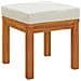 Sgabelli Da Giardino Con Cuscini 2pz 40x40x42cm Massello Acacia - Foto miniatura 3